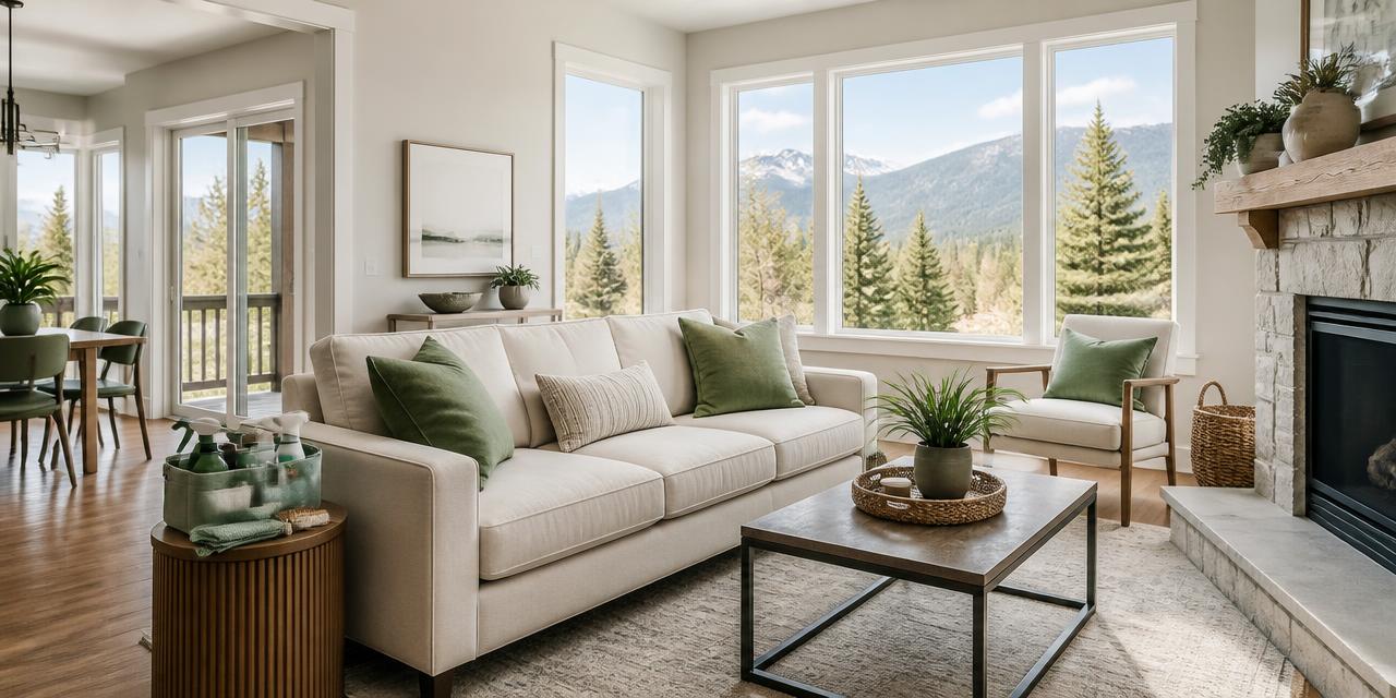 Clean, bright Colorado living room